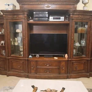 entertainment center tv stand wooden - Picture 1 of 1
