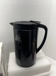 OGGI Thermal Vacuum Carafe Black 1 Lt. Oval Shape - Picture 1 of 8