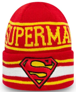 New Era Superman Red DC Character Knit Kids Child Beanie Beany Wool Hat Child - Picture 1 of 1
