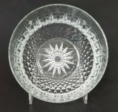 Vintage ARCOROC FRANCE Luminarc Crystal Glass Serving Bowl Salad Soup Fruit  - Image 1 of 4