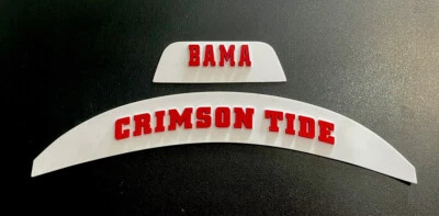 Parachoques 3D - Juego de parachoques flexibles Alabama para un casco de fútbol americano de tamaño completo Foto 1 de 2