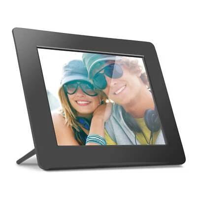 Aluratek ADPF08SF 8" LCD Digital Photo Picture Slideshow Frame 800x600 USB SD - Image 1 of 4
