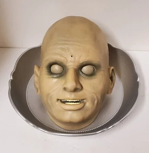 Gemmy Head On A Silver Plate Uncle Fester Working Motion Operated - Picture 1 of 10