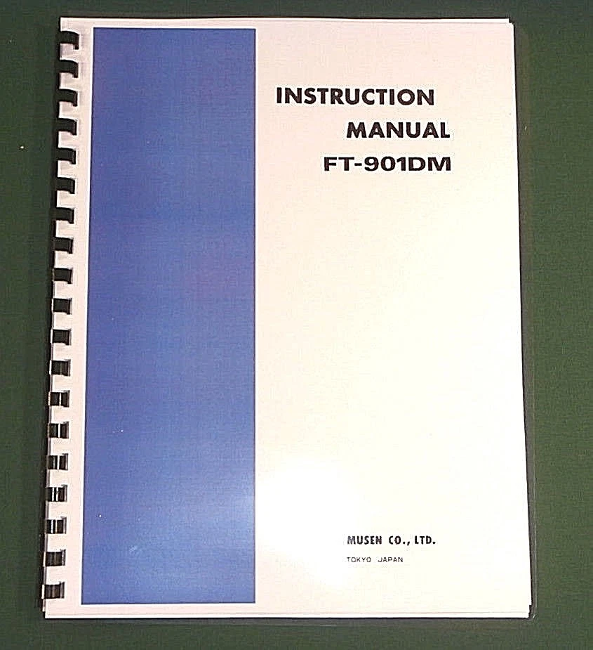 Yaesu FT-901DM Instruction Manual -  Premium Card Stock Covers & 28 LB Paper! - Image 1 of 1