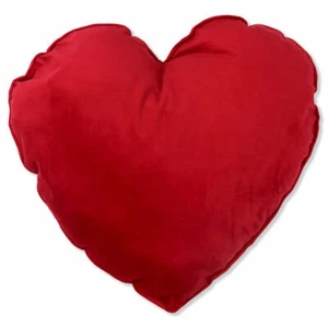 Cuscino Cuore Rosso Cuscino in Velluto Cuscino Arredo Moderno Cuscino Decorativo - Picture 1 of 3