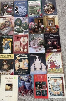 22 VTG Tole Paint Project Book Decorative Folk Art Instruction Holiday Country - Image 1 of 4