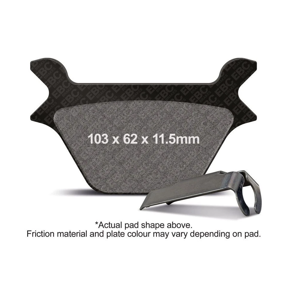 Pastillas de freno traseras derechas EBC motocicleta DMX Harley Davidson Softail FXSTS 1987-1999 Foto 1 de 1