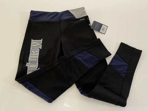 Memphis Tigers Womens Leggings Yoga Pants Black Medium NEW NUYU Inseam 26.5" Cover