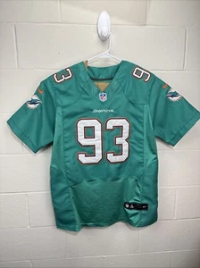 Miami Dolphins Ndamukong Suh Jersey Size 44 Nike On Field #93 Sewn Stitched - Picture 1 of 17