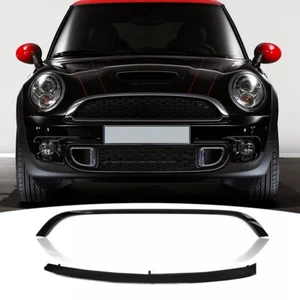 Moldura de capó de rejilla negra brillante 2 piezas para Mini Cooper R55 R56 R57 2007-2015 - Imagen 1 de 11