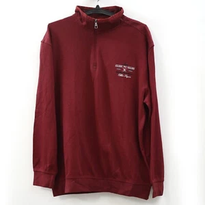 Mauro Ferrini Men's Embroidered Sweatshirt Maroon Pullover Cozy XXL NWT 195246 - Picture 1 of 6