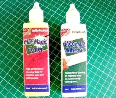 MAT MAGIC & STICKY MAT ADHESIVE Combo Set by CRAFTY PRODUCTS re-sticky your mats