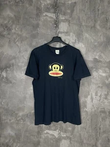 Vintage Paul Frank Women’s T Shirt Sz M Made In USA 90s Monkey Blue Faded - Picture 1 of 9