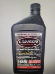 RACING GO KART LAWSON OIL QUART SYNTHETIC ANIMAL OHV BRIGGS CLONE WORLD FORMULA - Picture 1 of 1