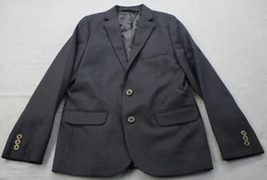 NORDSTROM Heath Boys Navy Blue Lined 2-Button Sport Coat Jacket Blazer NEW Sz 18 - Picture 1 of 5