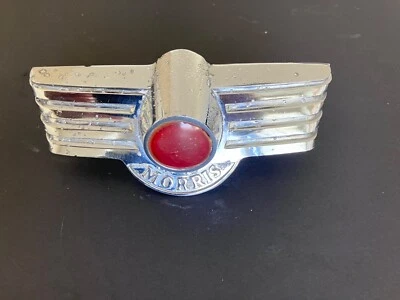 Bota maletero trasero Morris Minor Series MM 2 1000 emblema cromado 1949-1956 Foto 1 de 4