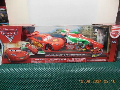 Disney Pixar Cars 2 Francesco Bernoulli & Lightning Mcqueen Air Hogs nuevo raro Foto 1 de 4