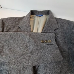 Pendleton Blazer Mens 44L Gray Wool Sport Coat/Suit Jacket Two Button - Picture 1 of 5