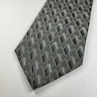 Pierre Cardin Necktie Tie Neckwear Silver Diamond 57”L x 4”W Great Condition - Image 1 of 4