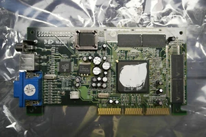 Nvidia Gforce MV-200 32mb AGP Video Card Vintage no bracket WORKING - Picture 1 of 3