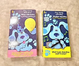 Set Of 2 Blue's Clues Teaching VHS'S GOOD CONDITION BOTH TESTED! - Picture 1 of 3