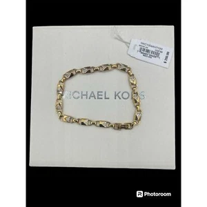 Bracciale MICHAEL KORS Precious Mercer Link Argento Sterling Oro - Foto 1 di 2