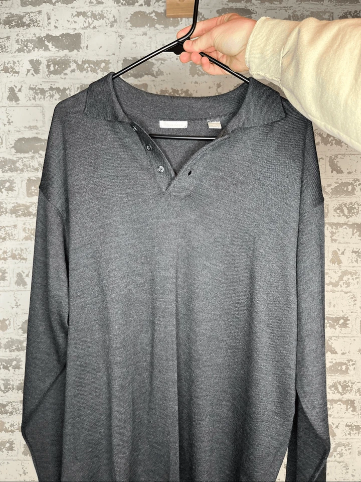 Halogen | mens extra fine merino wool pullover sweater - Image 1 of 4