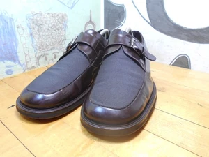 Brass Boot Brown Leather Monk Strap Loafers Men's 10M Made in Spain - Picture 1 of 11