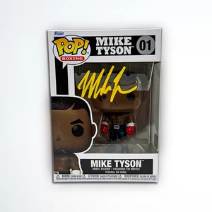 Mike Tyson Signed Funko POP Figure Beckett & Tyson Exclusive Hologram Yellow - Picture 1 of 7