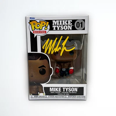 Mike Tyson Signed Funko POP Figure Beckett & Tyson Exclusive Hologram Yellow - Image 1 of 4