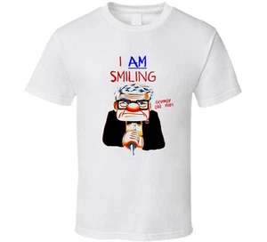 I Am Smiling Grumpy Old Man Funny Grandpa Grandfather Gift Trending T Shirt - Picture 1 of 10