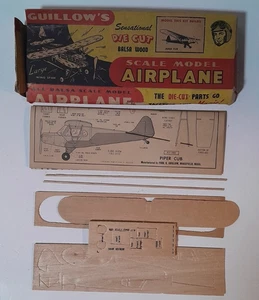 Guillows Balsa Wood Model Airplane Kit Piper Cub - Picture 1 of 5