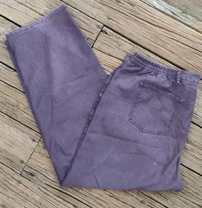 Ruby Rd Jeans Womens 16W Blue Plus Stretch Waist Baggy High Rise Tapered Mom - Picture 1 of 4