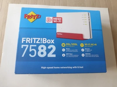 AVM FRITZ!Box 7582-NEU-Originalverpackung-WAN-4xLAN-DECT-WLAN-ADSL/VDSL - Bild 1 von 4