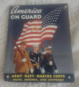 Vintage Rand McNally AMERICA ON GUARD 1941 Hardcover Book 5828 - Picture 1 of 8