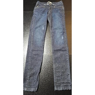 Pantalones de mezclilla Odyn ajustados lavados oscuros tiro medio diseño de 5 bolsillos para mujer talla 8 Foto 1 de 4