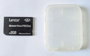 Lexar 2GB Memory Stick Pro Duo Genuine Memory Card For Sony Camera / PSP TESTED! - Picture 1 of 3