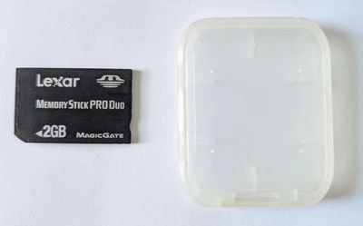 Lexar 2GB Memory Stick Pro Duo Genuine Memory Card For Sony Camera / PSP TESTED! - Image 1 of 3