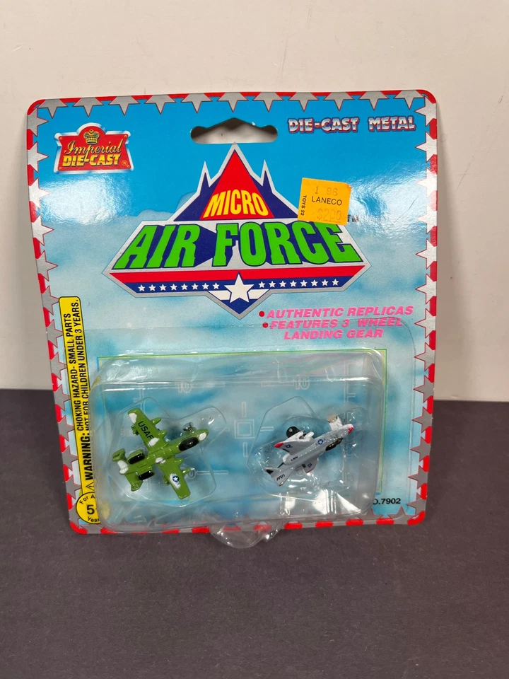 Imperial Die Cast Micro Air Force Aircraft Plane Set 7902 Vintage 1995 - Image 1 of 4