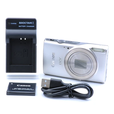 [Near MINT] Canon IXY 650 Silver PowerShot ELPH 360 HS SL Digital Camera #508003 - Image 1 of 4