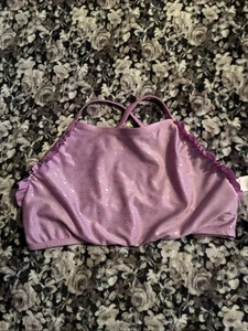 Little girls purple bikini top by cat and extra extra large size 18 - Picture 1 of 2