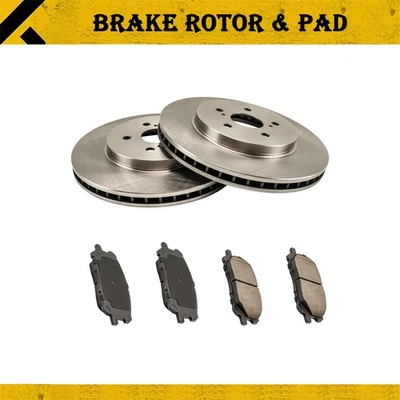 Kit de pastillas de freno delanteras de cerámica rotores ventilados para Lexus RX330 RX350 R31392FBK Foto 1 de 4