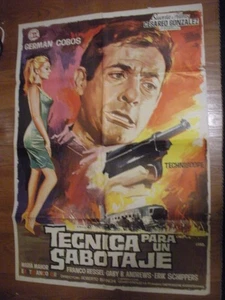 Técnica para un sabotaje (Blaupause für ein Massaker) Euro-Spion 1 sh. plakat 1967 - Bild 1 von 3