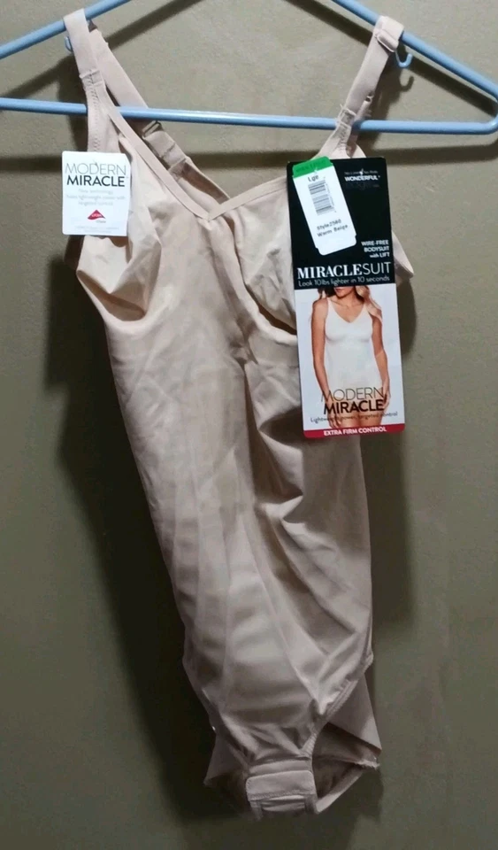Miraclesuit Women's 2XL Extra Firm Bodybriefer With Lycra Fitsense 2560 Nude