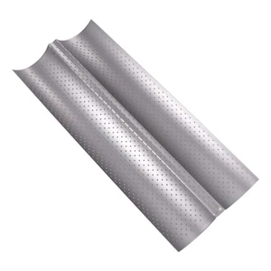 Soporte de pan francés suministros para hornear panadería estante sartén bandejas antiadherentes para horno - Imagen 1 de 12