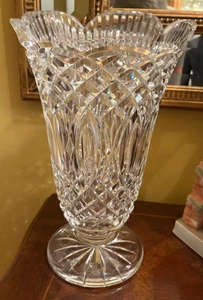 Beautiful Waterford Crystal Master Cutter 10” Cut Vase - Picture 1 of 9