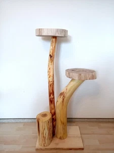 Katzenbaum Kratzbaum Baumstamm Natur Holz Robinie Unikat Handmade Balkon 1,10m - Bild 1 von 6