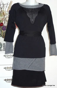 Vive Maria Baumwolle Shirt black schwarz Spitze Tender Love XL 42 - Picture 1 of 3