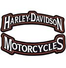 Set 2 Toppe Patch Grandi Arco Harley Davidson - Motorcycles STILIZZATE