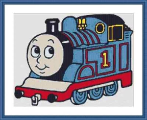 Thomas der Panzermotor Kreuzstich Set - Bild 1 von 2